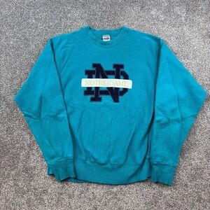 Vintage Notre Dame Sweatshirt Mens L‎ Crable Sportswear Reverse Weave Irish